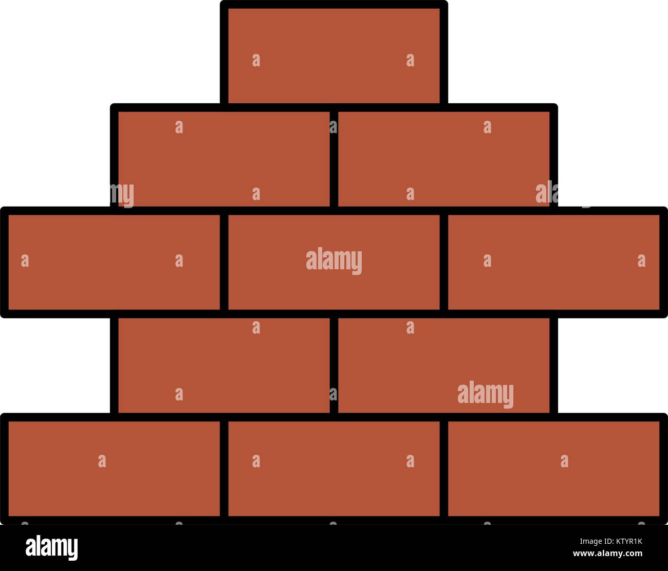 A pile of bricks Stock Vector Images - Alamy