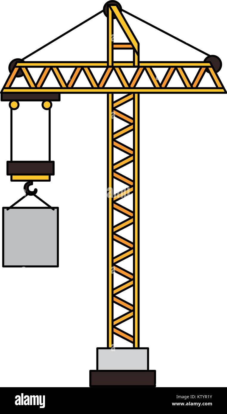construction crane tower icon Stock Vector Image & Art - Alamy