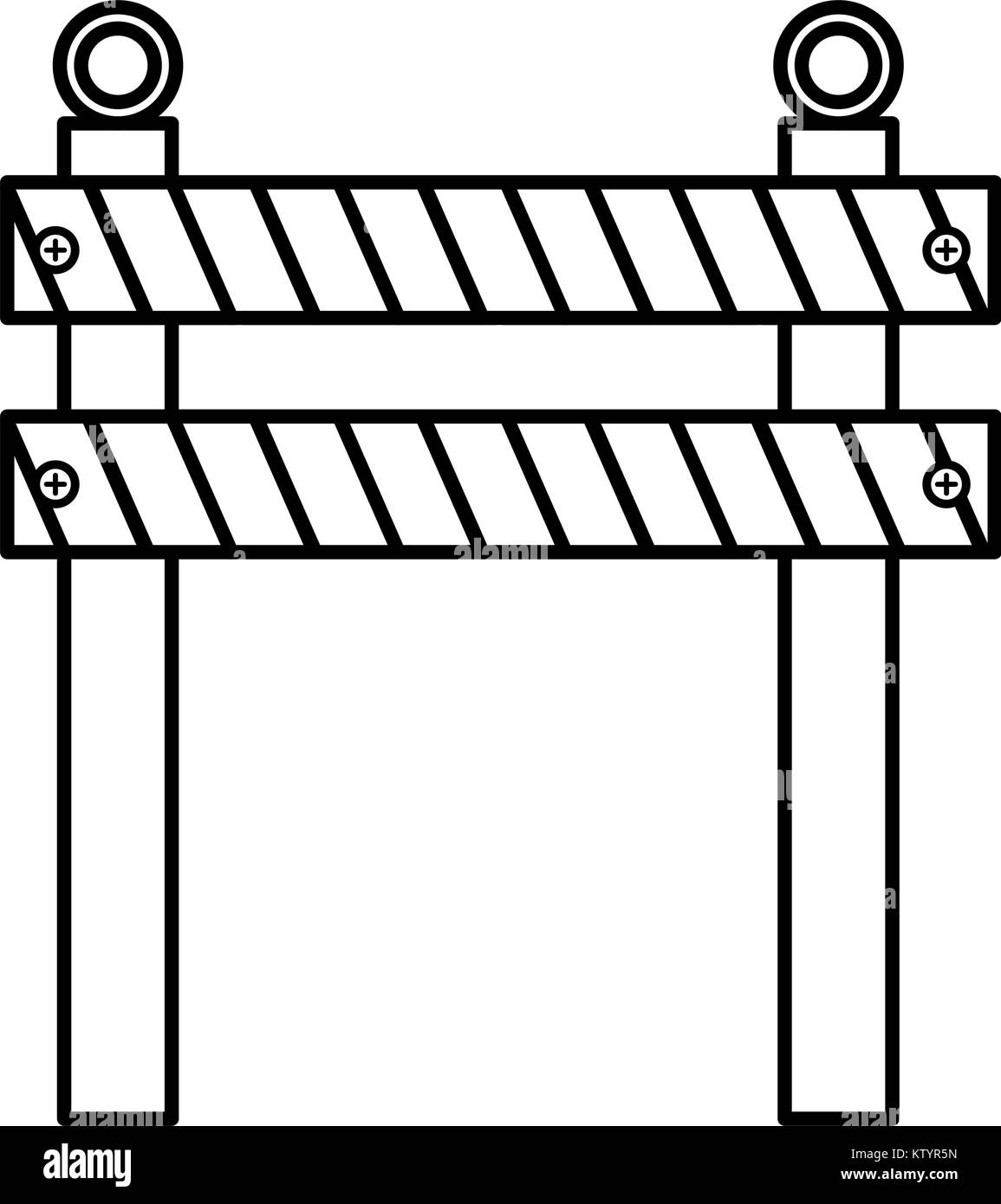 Banner under construction danger Black and White Stock Photos & Images ...