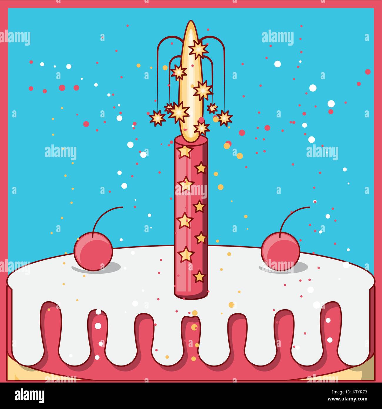birthday cake icon Stock Vector Image & Art - Alamy