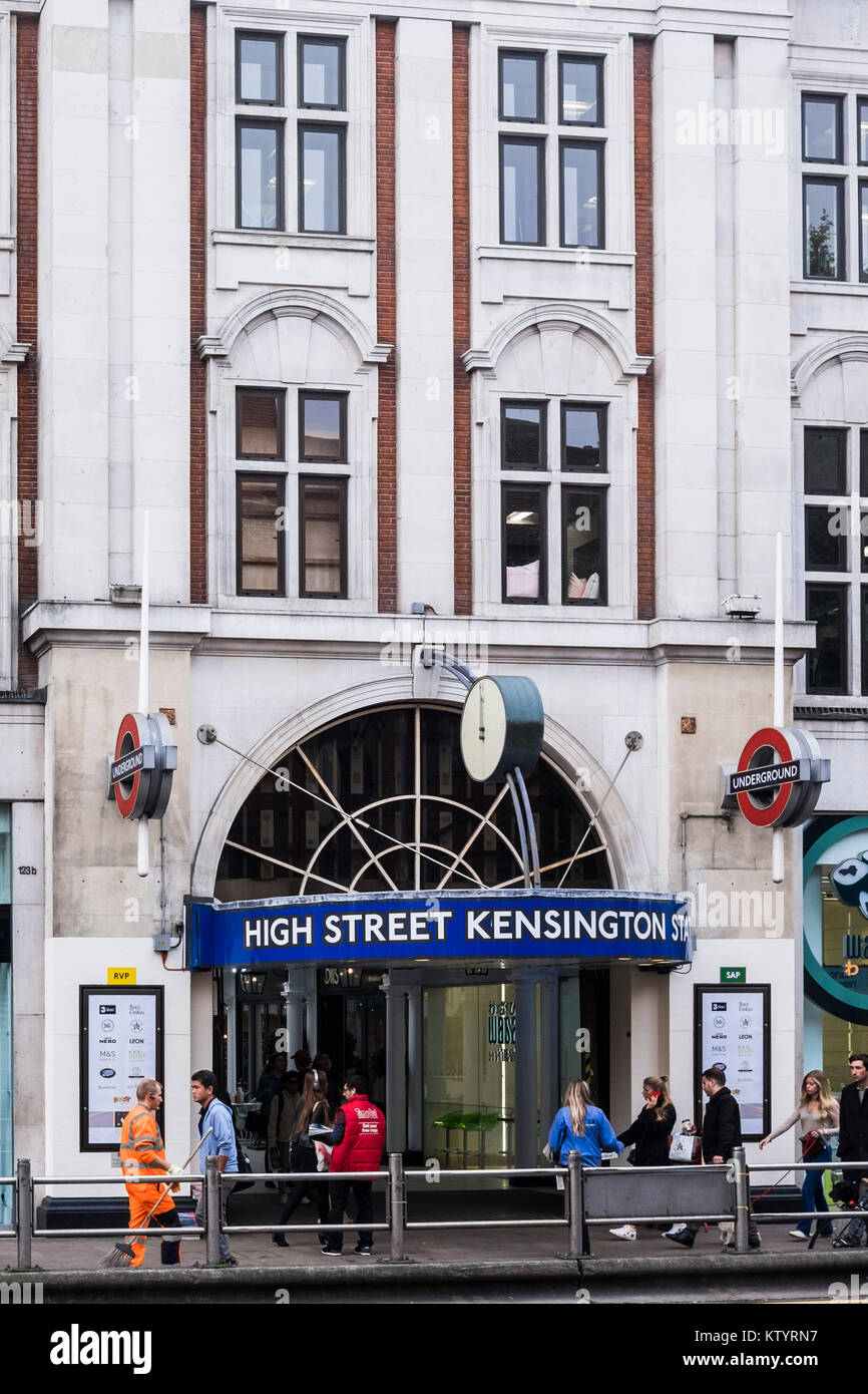 High Street Kensington station, London, England, U.K Stock Photo Alamy