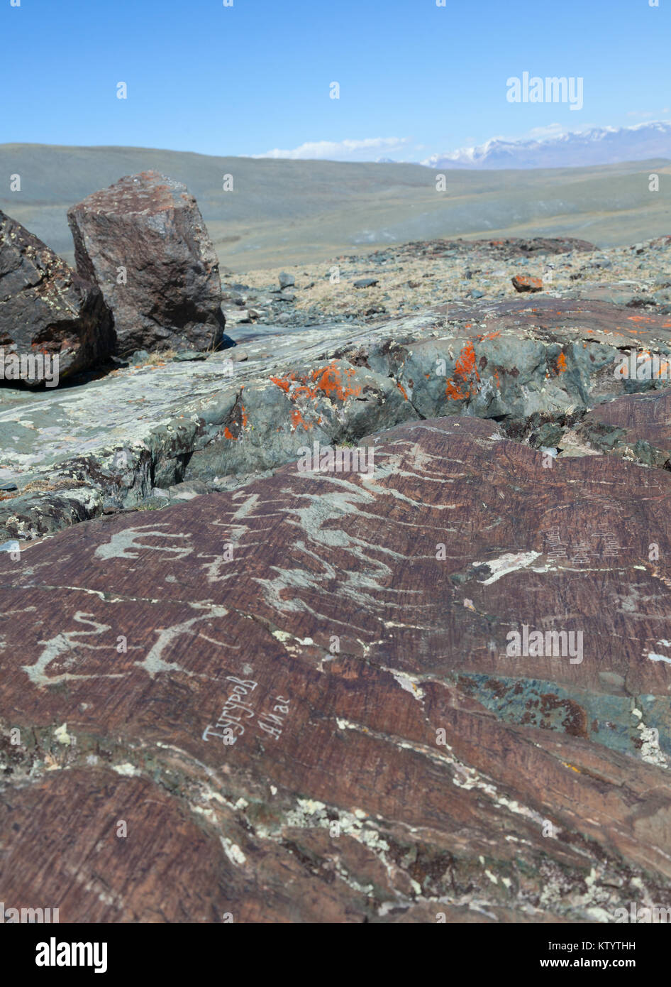 Rock paintings from the Bronze Age Stock Photo - Alamy