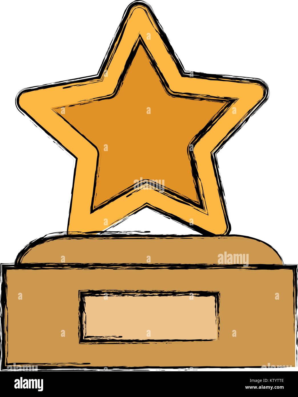trophy with star vector illustration Stock Vector Image & Art - Alamy