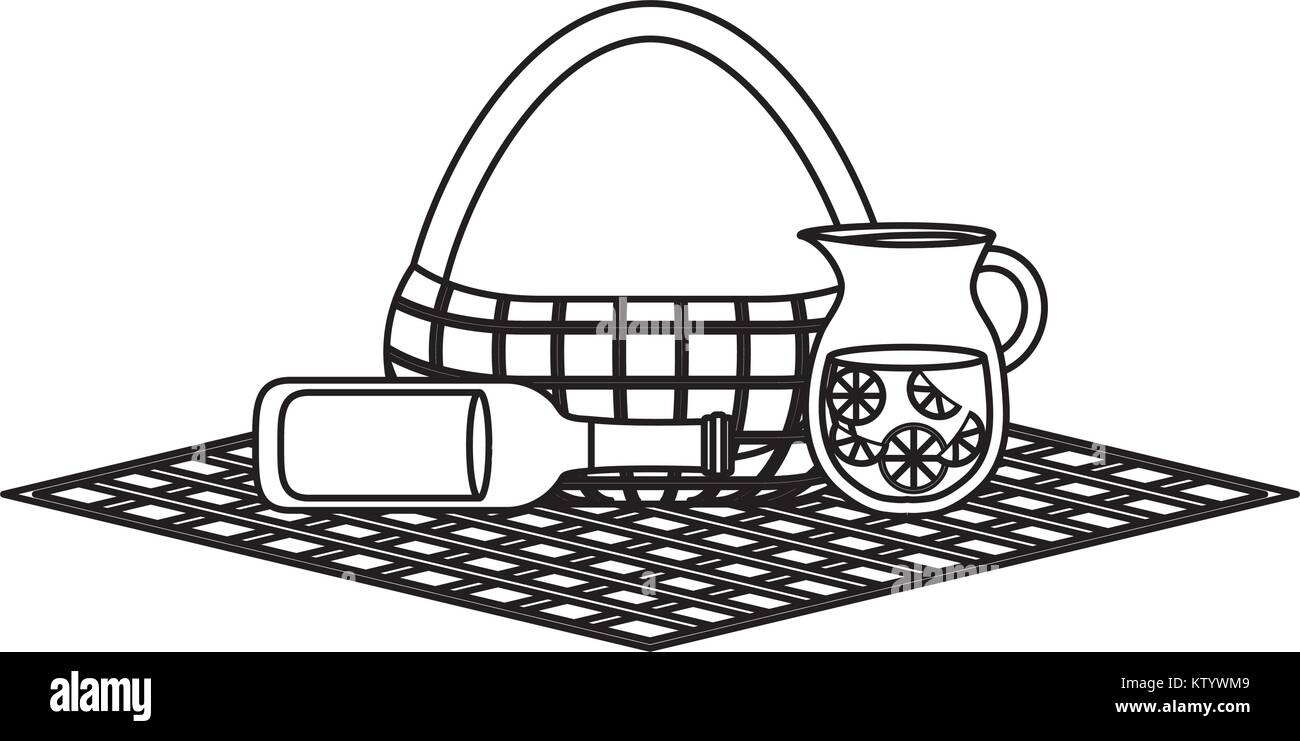 picnic basket design Stock Vector Image & Art Alamy