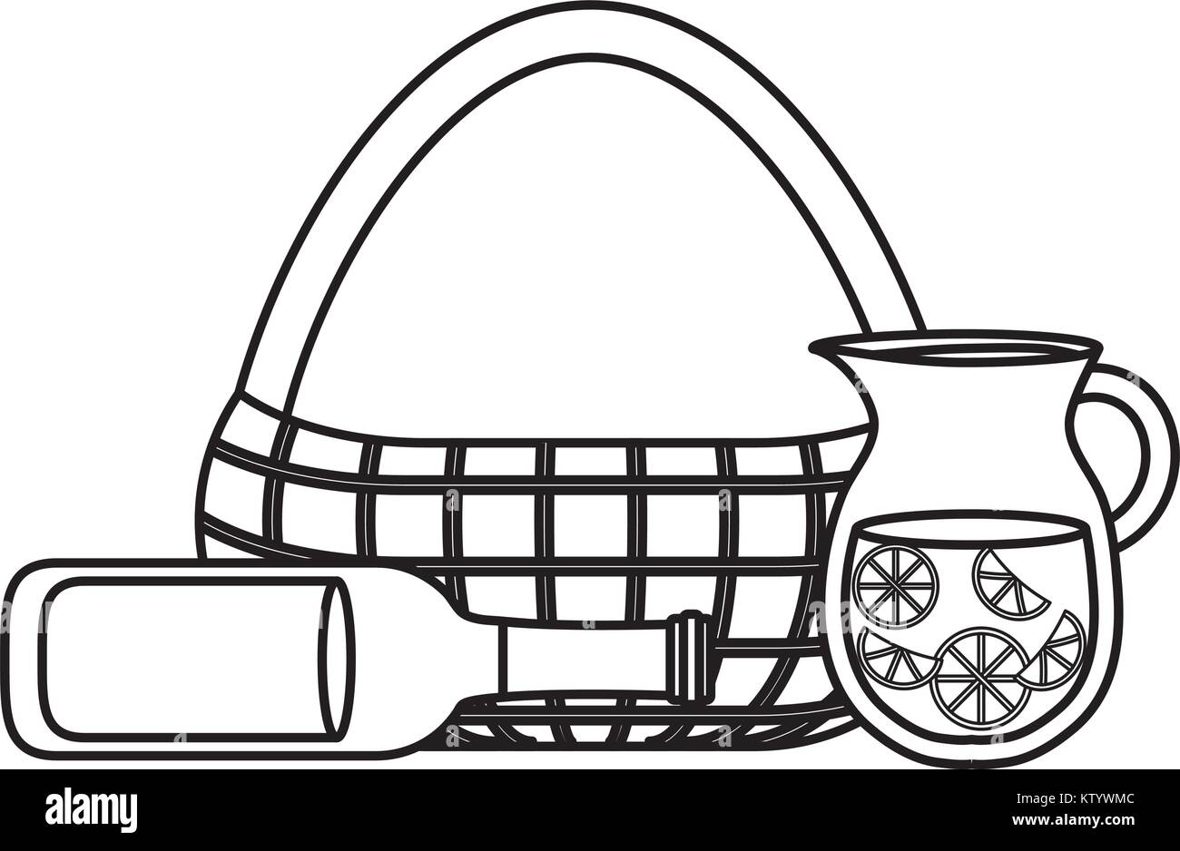 picnic basket design Stock Vector Image & Art Alamy