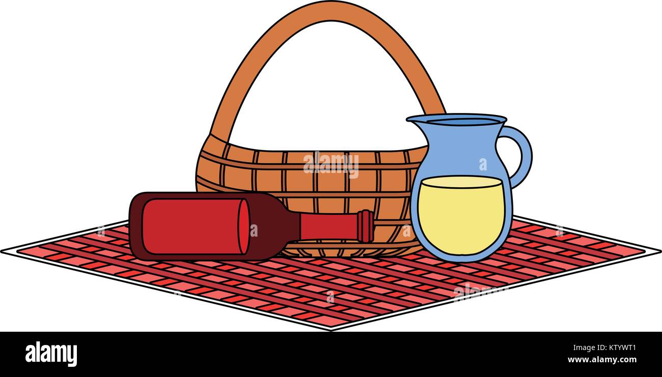 picnic basket design Stock Vector Image & Art Alamy