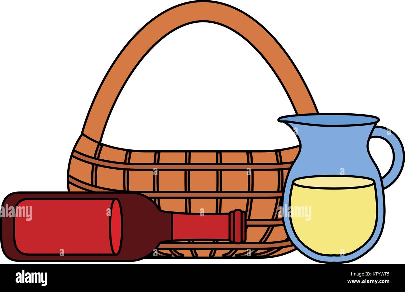 picnic basket design Stock Vector Image & Art Alamy