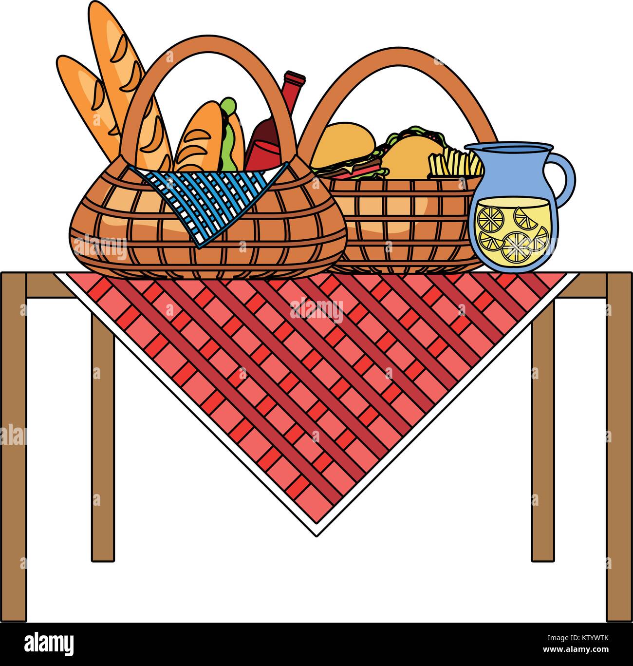 picnic baskets icon Stock Vector Image & Art - Alamy