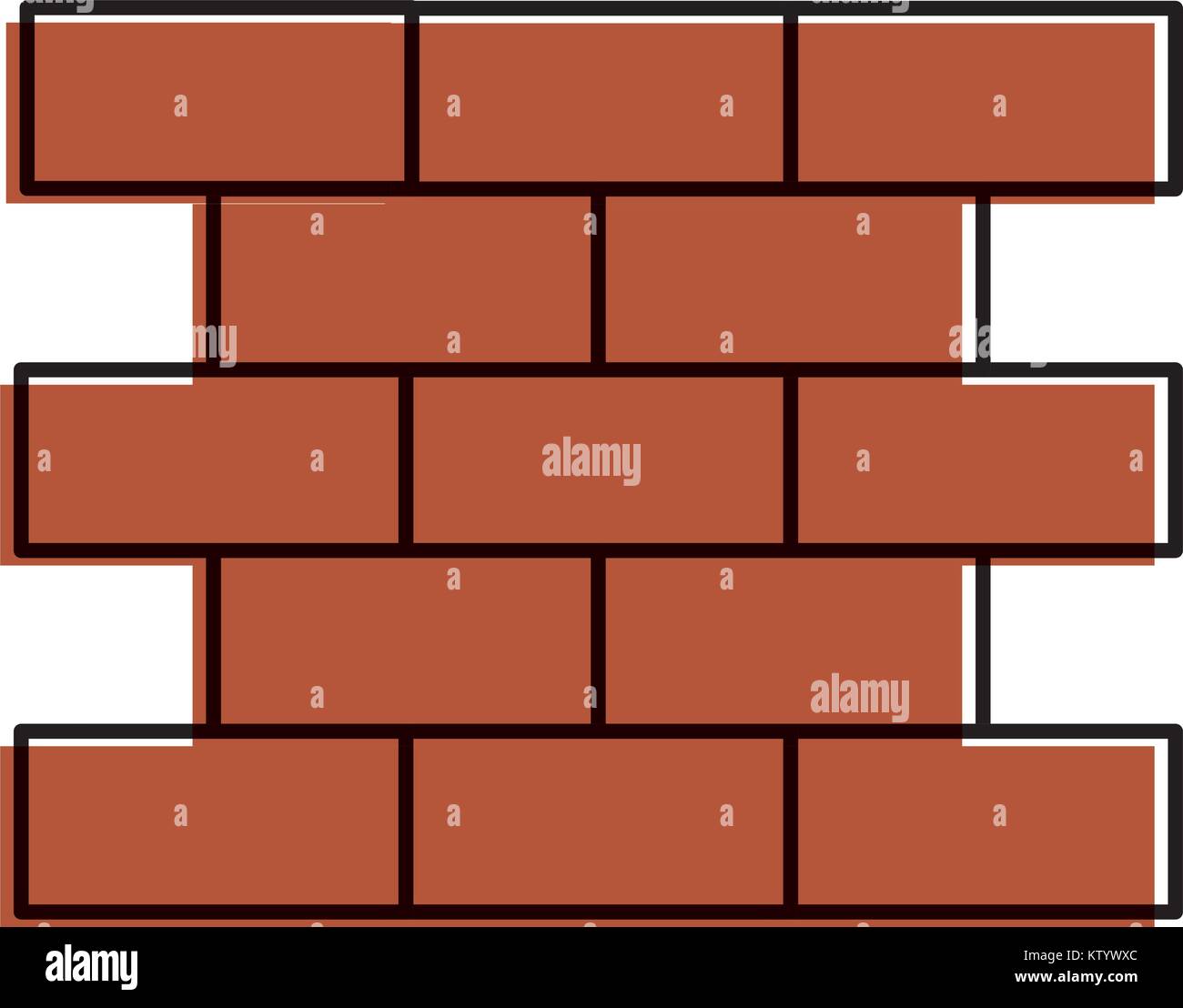 bricks wall pile icon vector illustration design Stock Vector Image ...