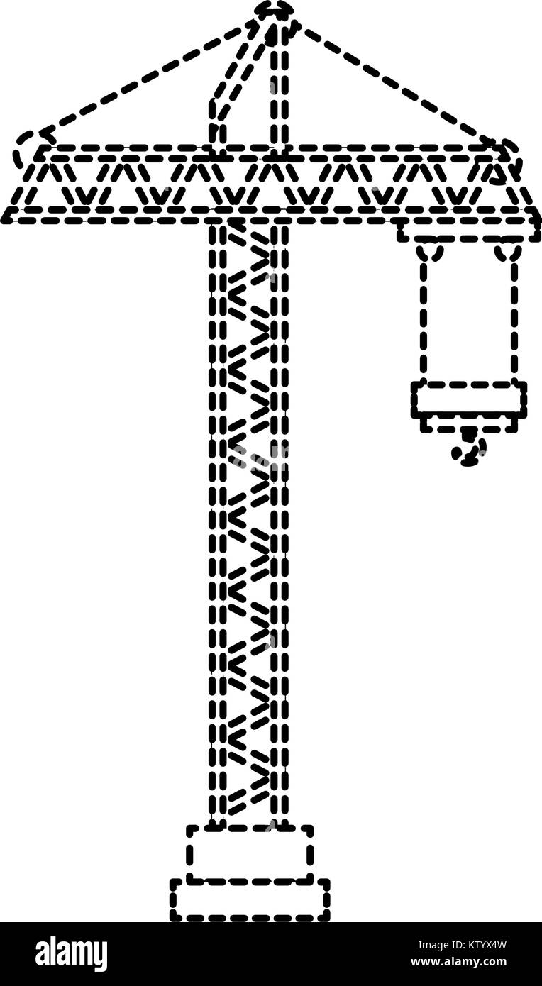 construction crane tower icon vector illustration design Stock Vector ...