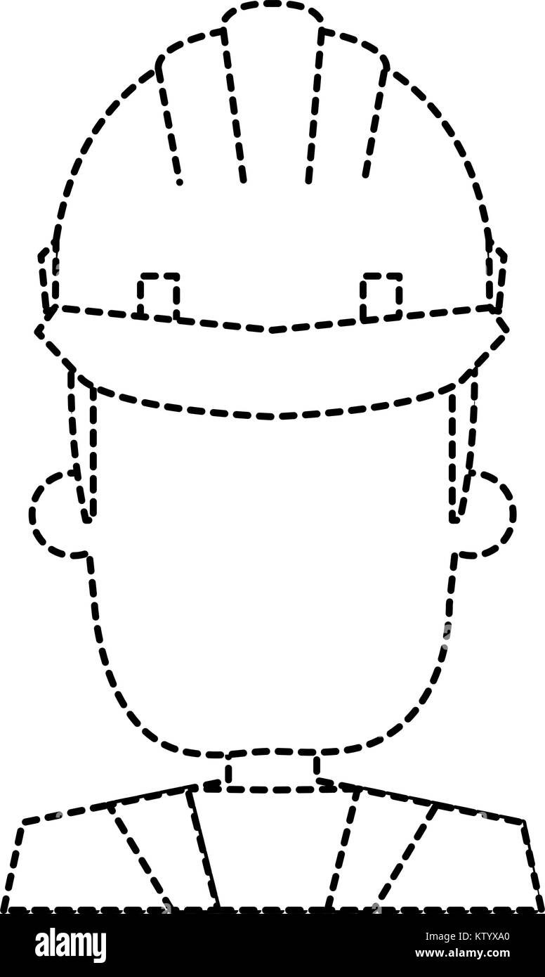 construction worker with helmet vector illustration design Stock Vector ...