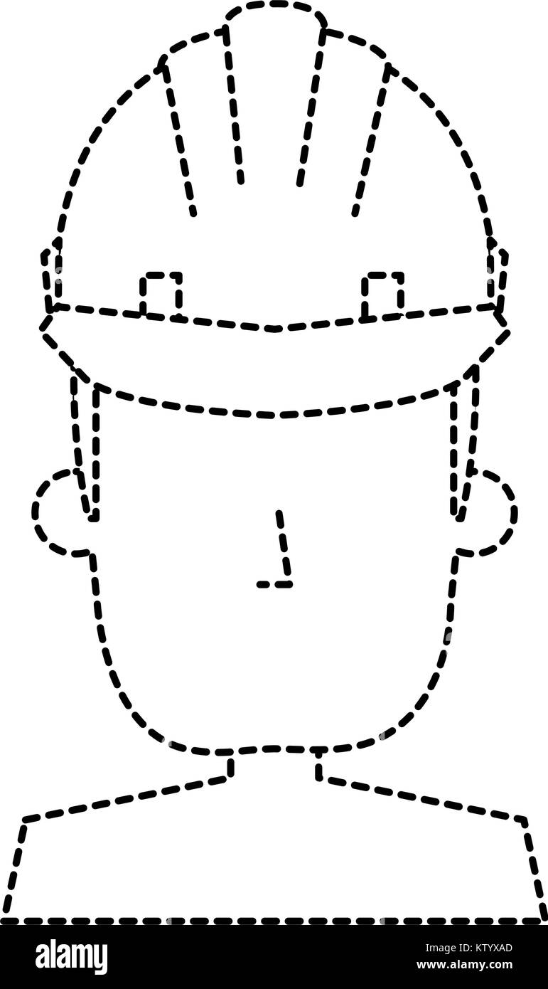 construction worker with helmet vector illustration design Stock Vector ...