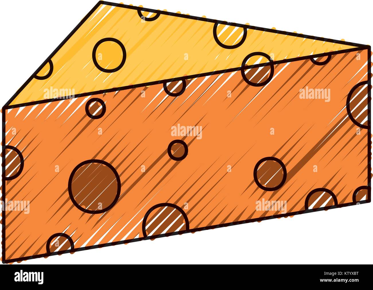 cheese doodle vector illustration Stock Vector Image & Art Alamy