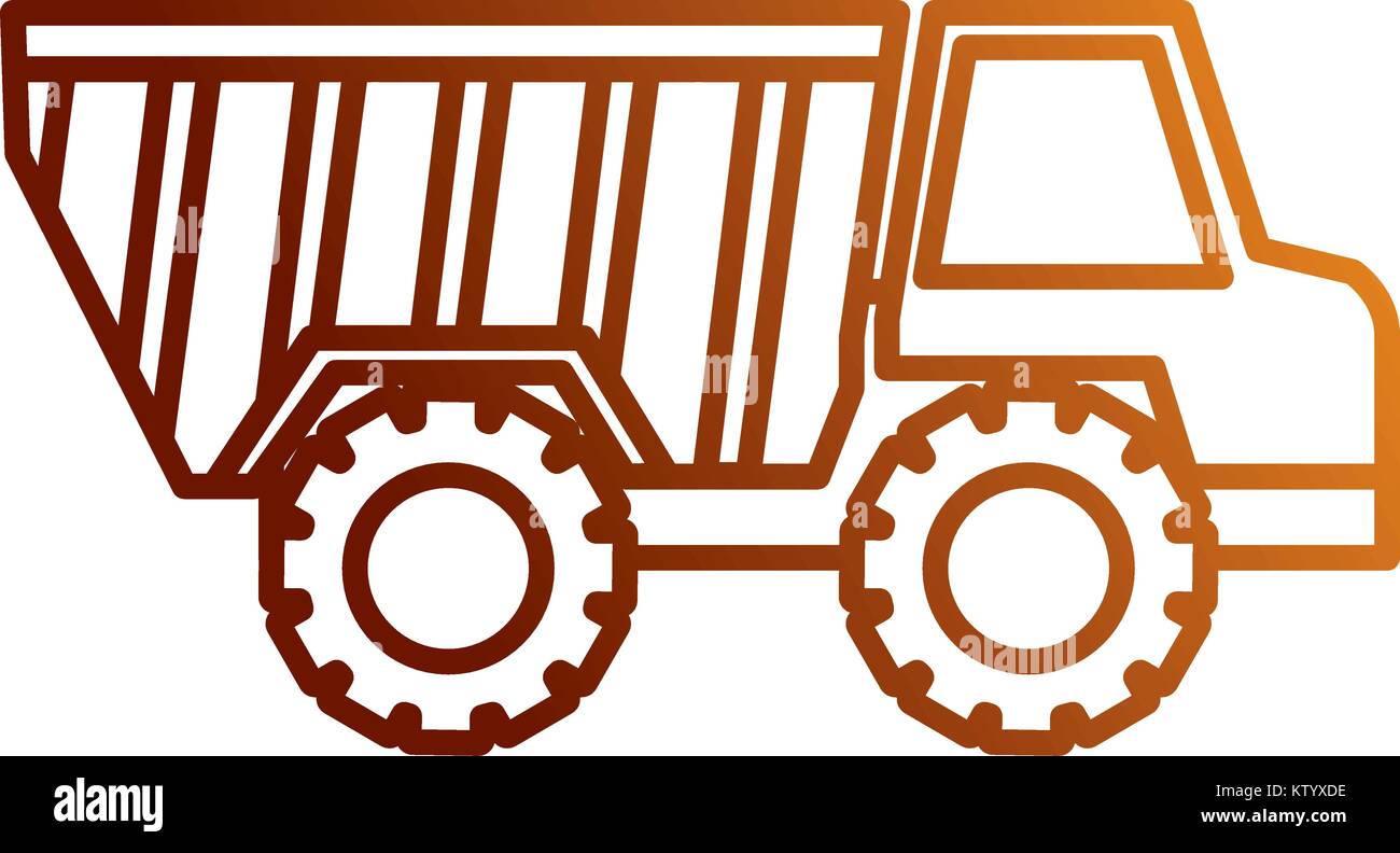 truck dump isolated icon vector illustration design Stock Vector Image ...