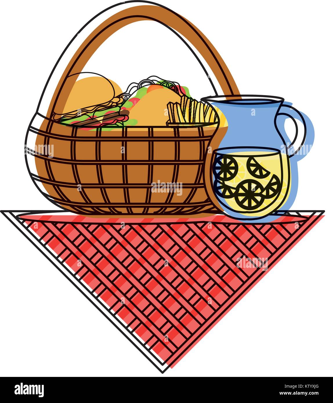 picnic vector illustration Stock Vector Image & Art - Alamy