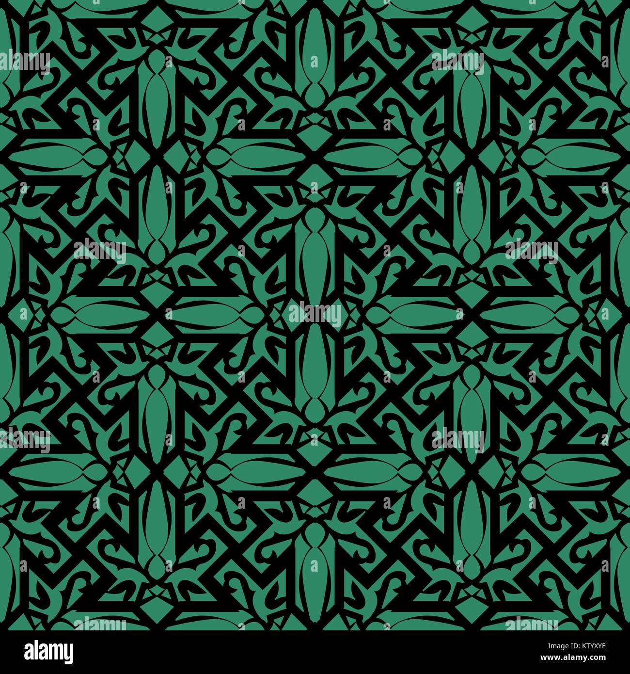 Antique seamless green background spiral cross line Stock Vector Image ...