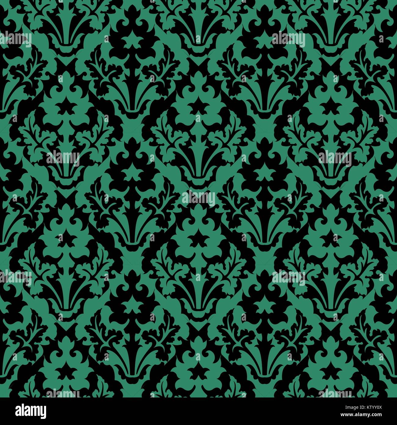 Antique seamless green background plant leaf kaleidoscope Stock Vector ...