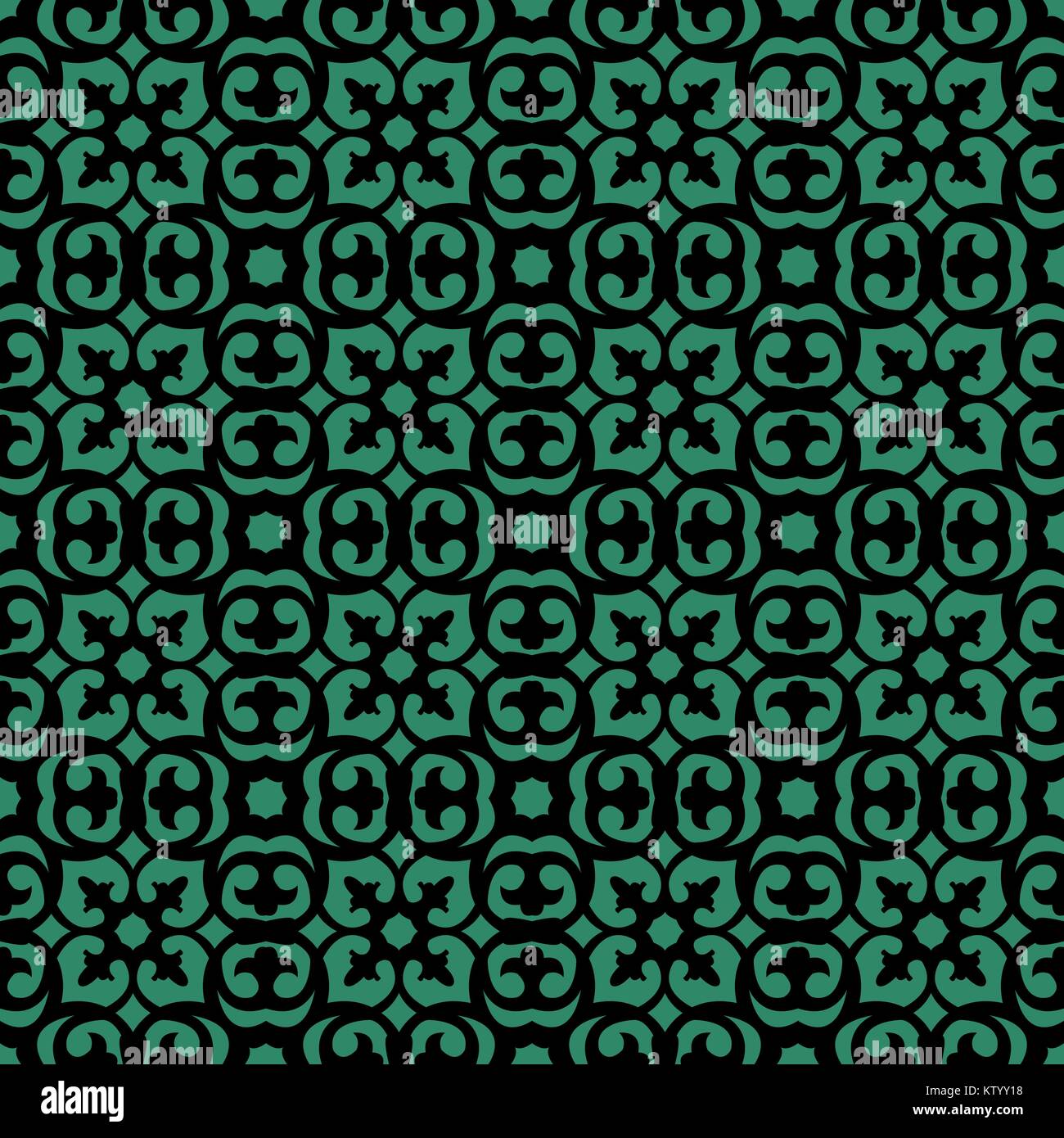 Antique seamless green background round curve kaleidoscope Stock Vector ...