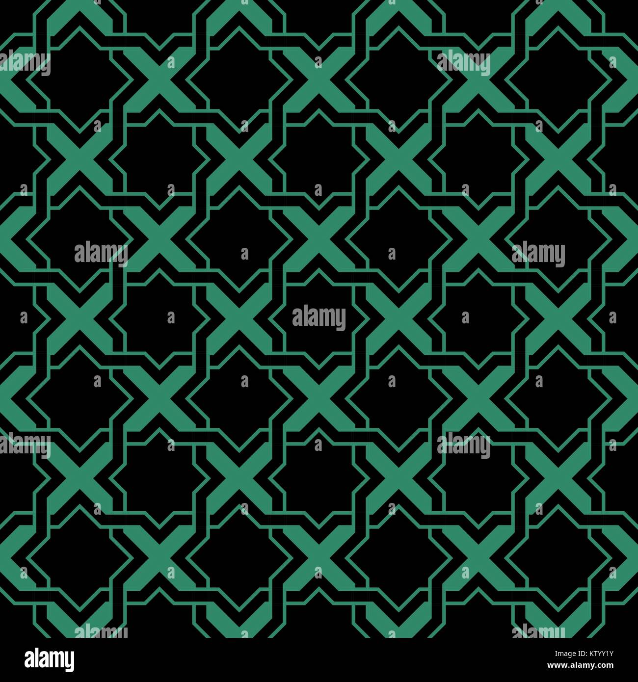 Antique seamless green background star geometry cross Stock Vector ...