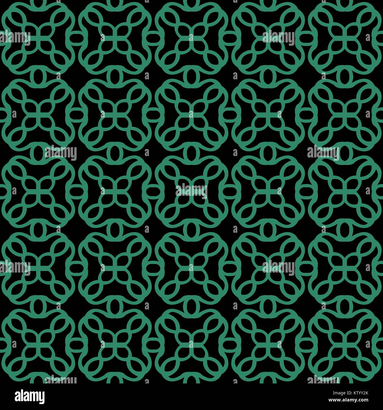 Antique seamless green background round curve cross kaleidoscope Stock ...