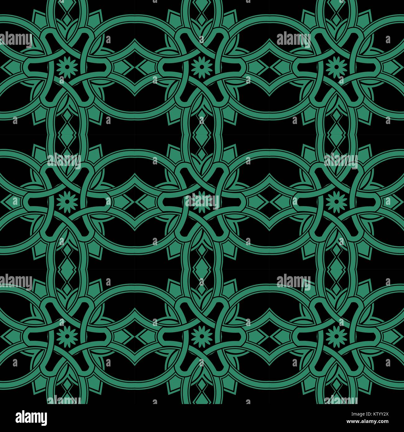 Antique seamless green background round triangle cross Stock Vector ...