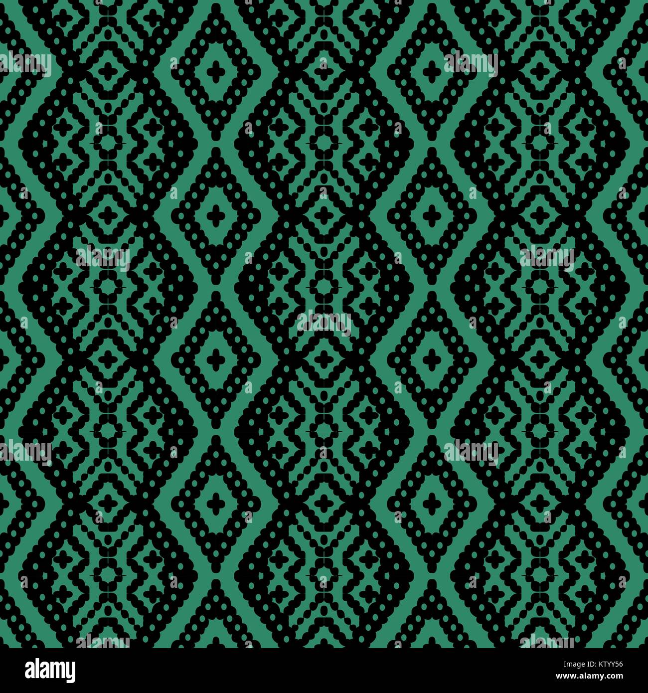 Antique seamless green background aboriginal cross check Stock Vector ...
