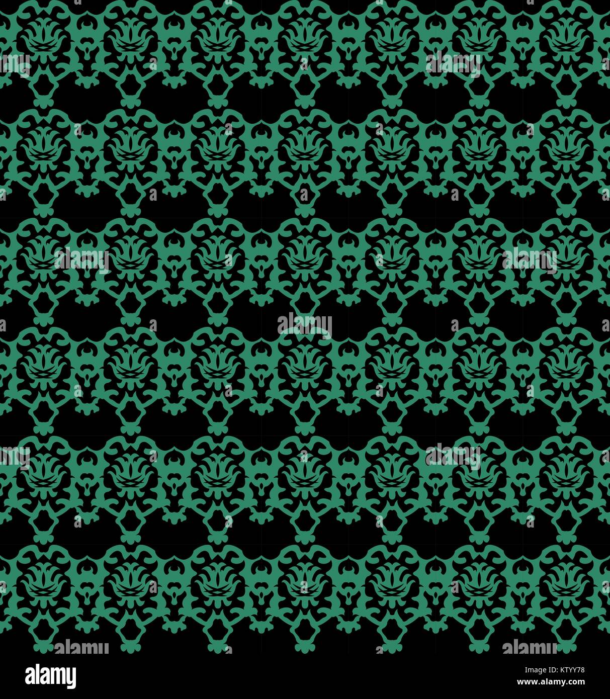 Antique seamless green background vintage leaf pattern Stock Vector ...