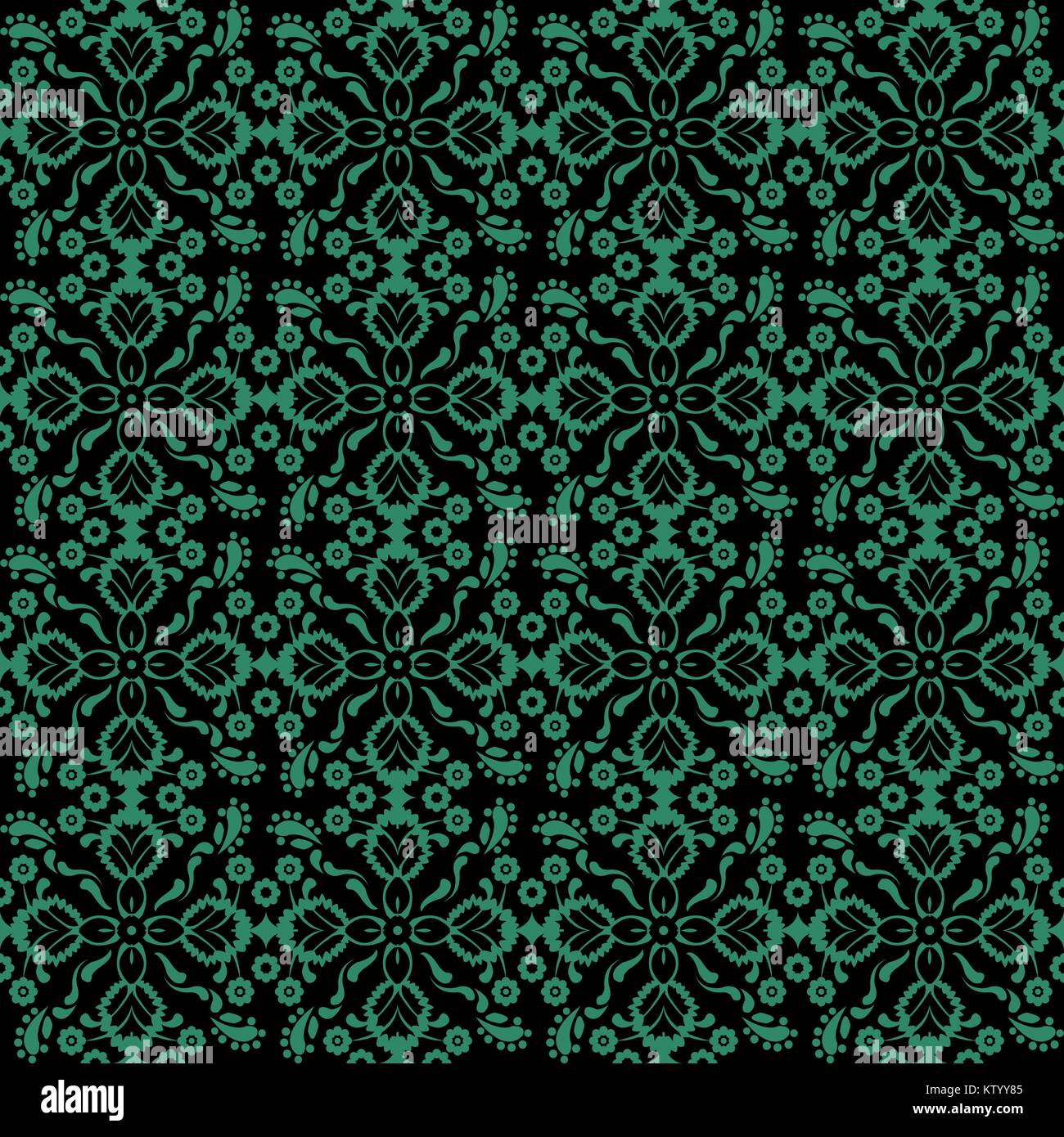 Antique seamless green background cross flower kaleidoscope Stock ...