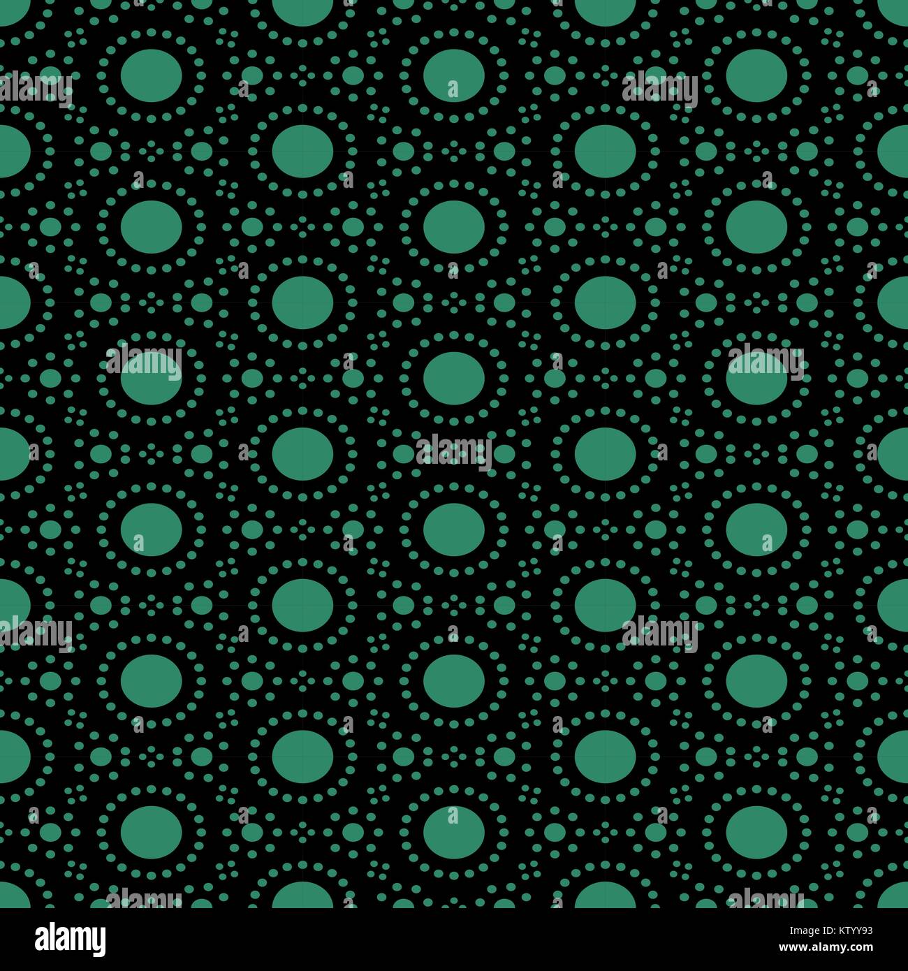 Antique seamless green background round circle polygon flower Stock ...