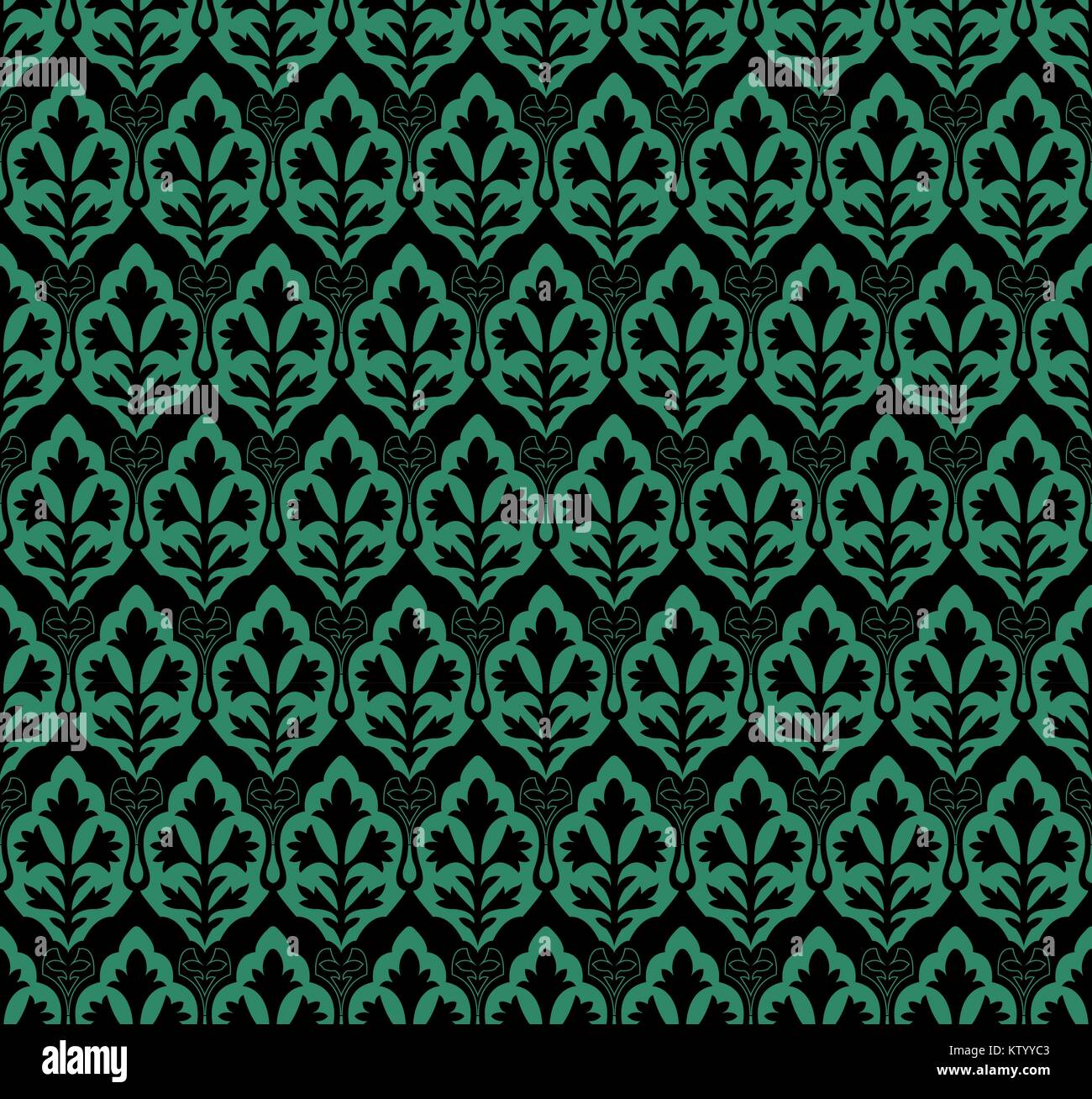 Antique seamless green background aboriginal garden leaf abstract Stock ...