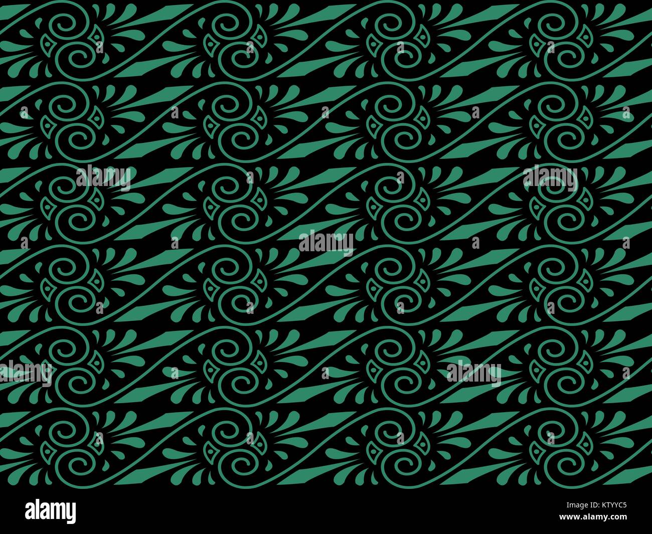 Antique seamless green background spiral cross vine flower Stock Vector ...