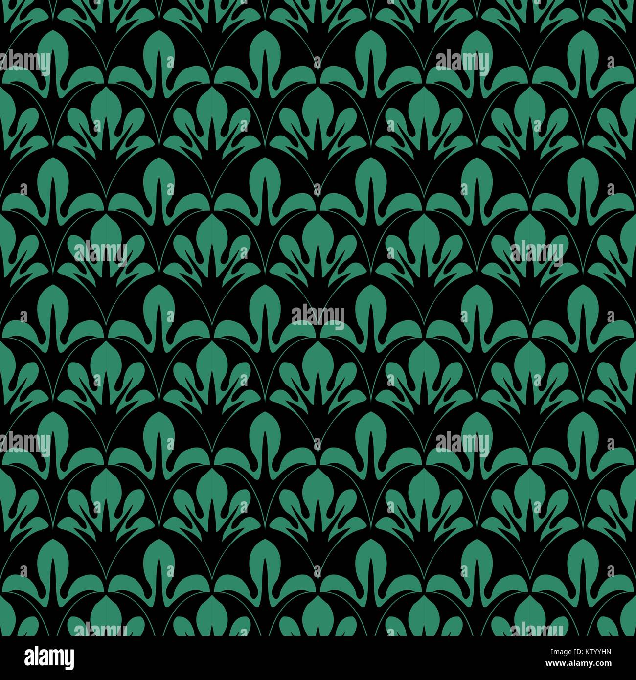 Antique seamless green background curve nature leaf cross Stock Vector ...