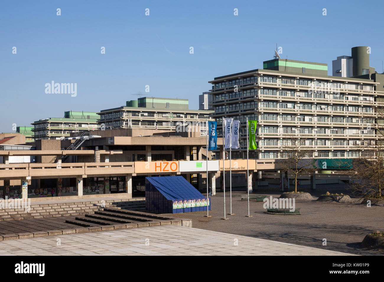 Ruhr university, Bochum, Ruhr district, North Rhine-Westphalia, Germany, Europe Stock Photo
