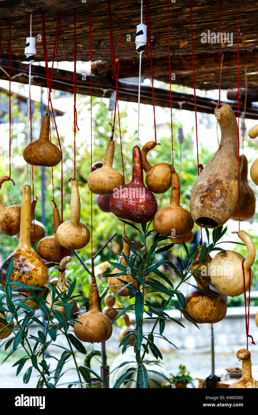 Hanging gourds hires stock photography and images Alamy