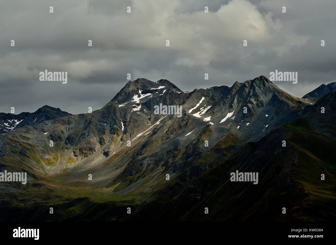 Osttirol Hohe Tauern, Bad Weibl, Tschadinkamm and Tschadinspitze in the stack group, Böses Weibl, Tschadinkamm und Tschadinspitze in der Schobergruppe Stock Photo