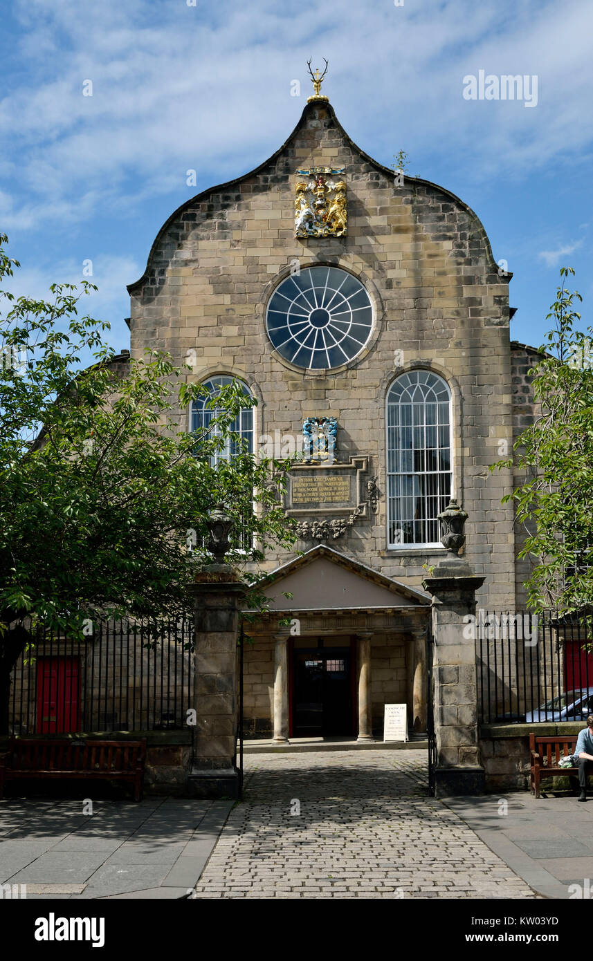 Scotland, Edinburgh, royal mile, Canongate, church of the queen, Schottland, Royal mile, Kirche der Queen Stock Photo