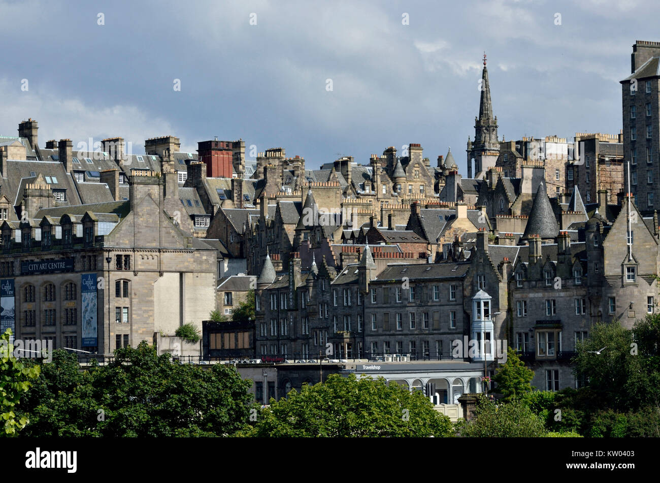 Scotland, Edinburgh, Teilanansicht of the Old Town, Schottland, Teilanansicht der Altstadt Stock Photo