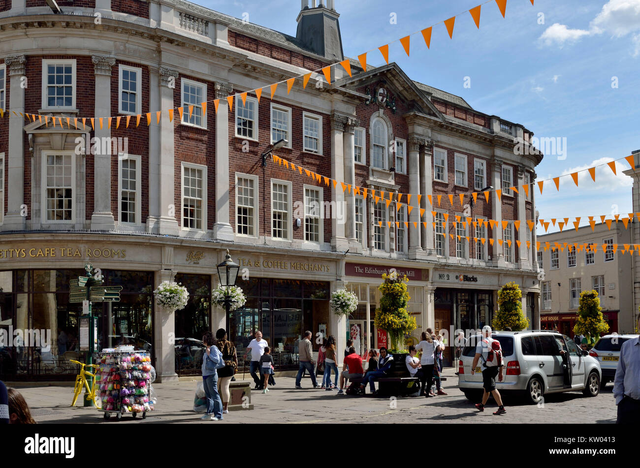 England, York, Old Town, Saint Helen Square, York, Altstadt, St Helens
