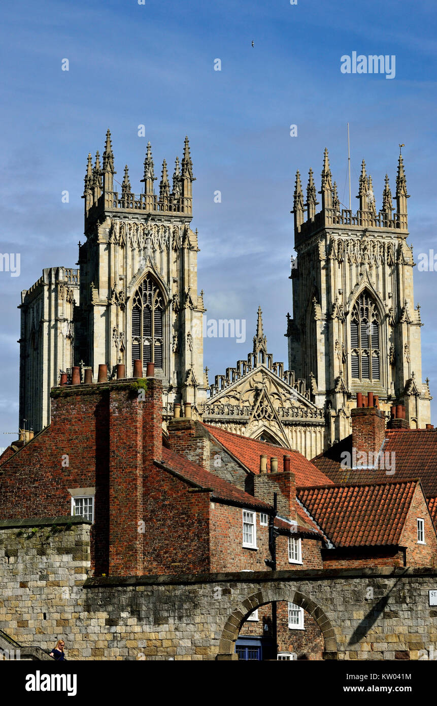 England, York, Old Town, cathedral, Altstadt, Kathedrale Stock Photo ...