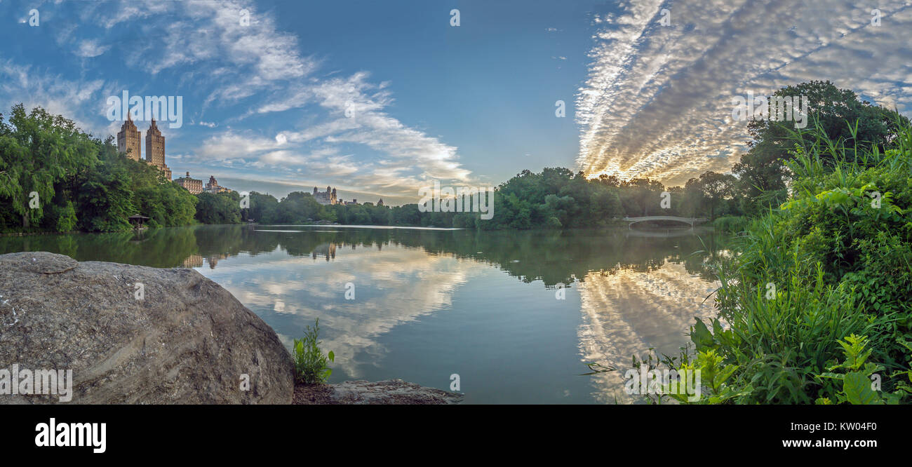 The Bow Bridge is a cast iron bridge located in Central Park, New York ...