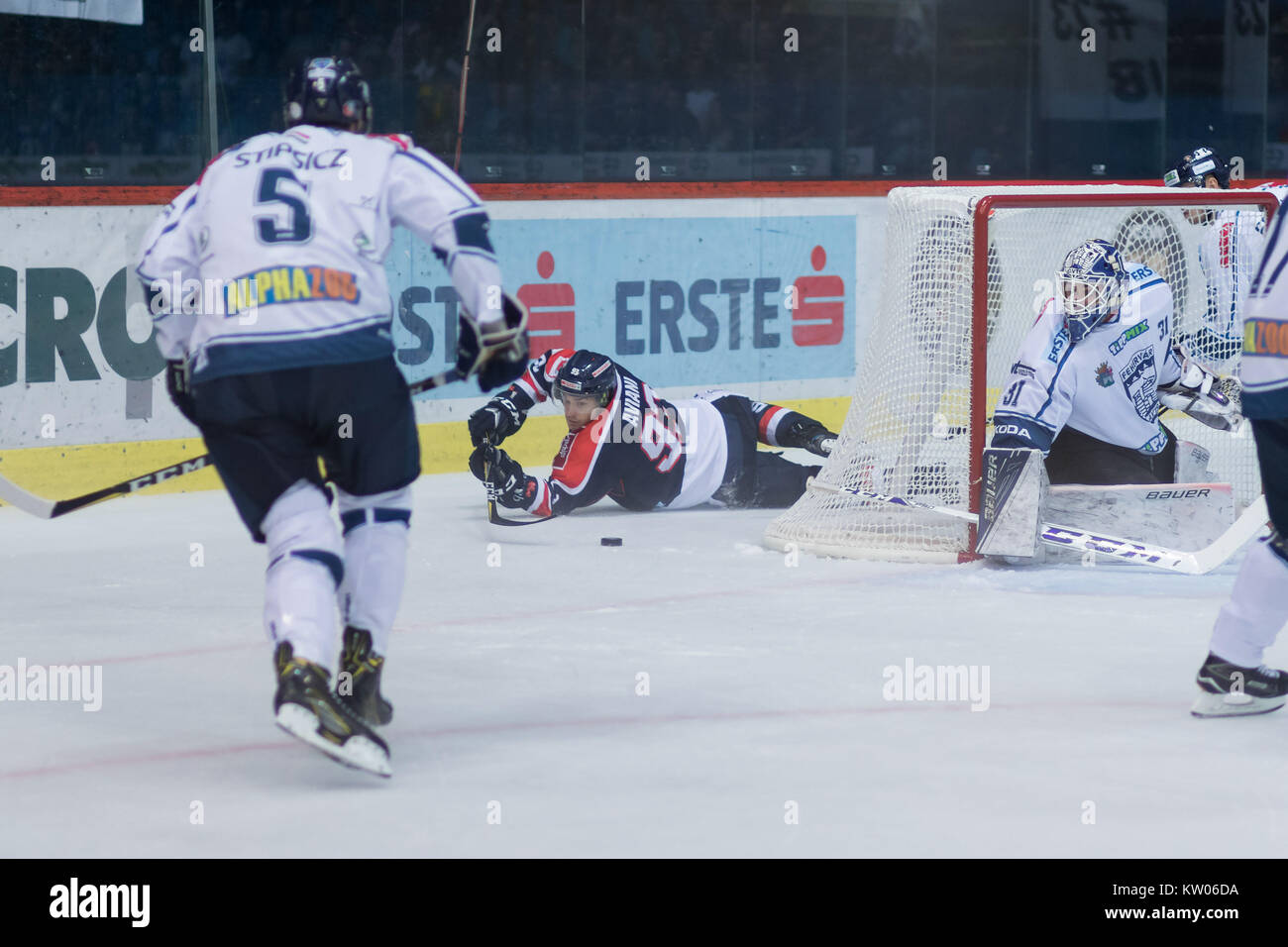ZAGREB, CROATIA SEPTEMBER 10, 2017 EBEL ice hockey league match