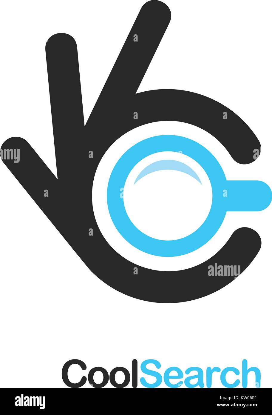 Search icon. Ok symbol, Okay vector logo, high quality Stock Vector