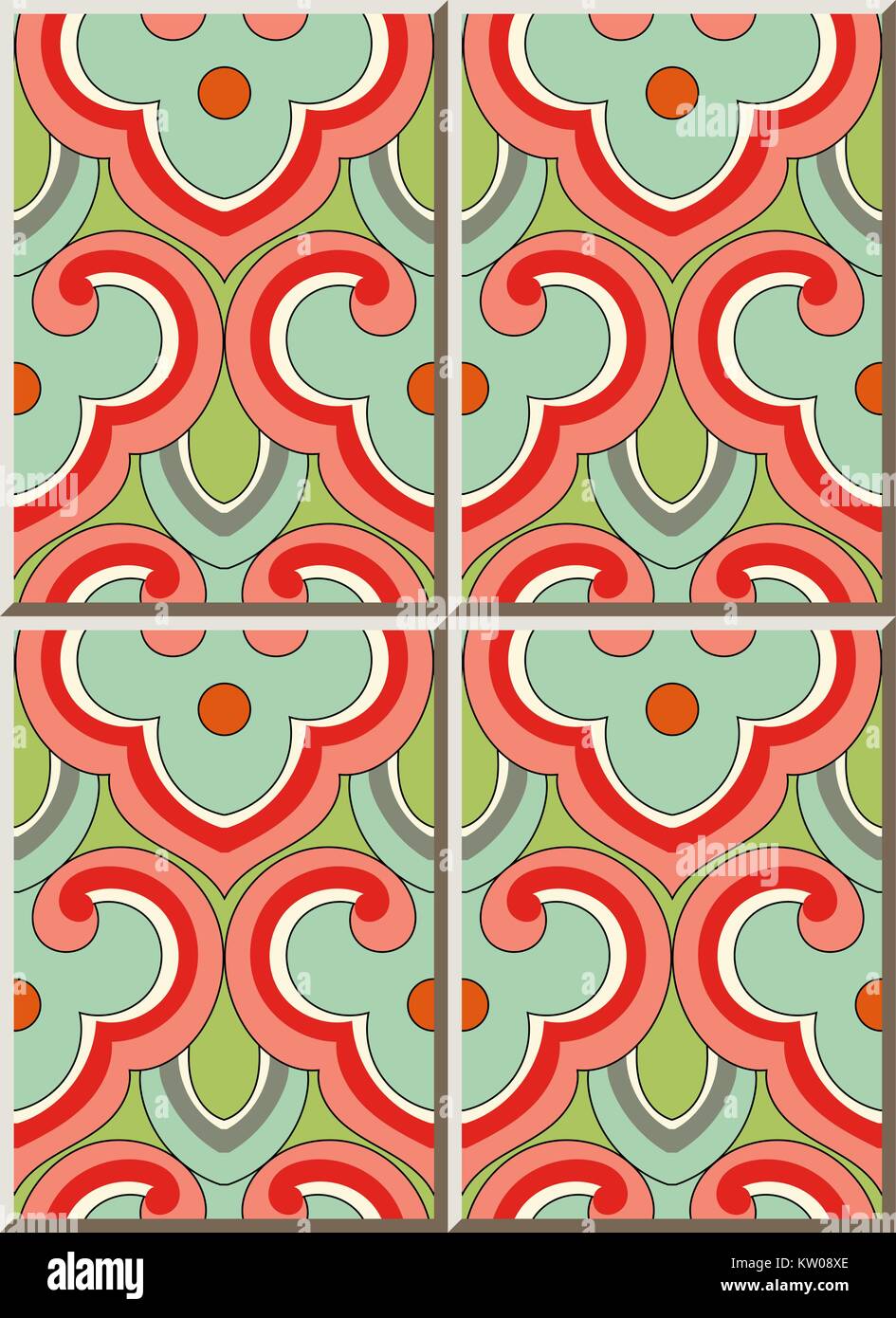 Patchwork Chintz Ceramic Tiles Various Designs 