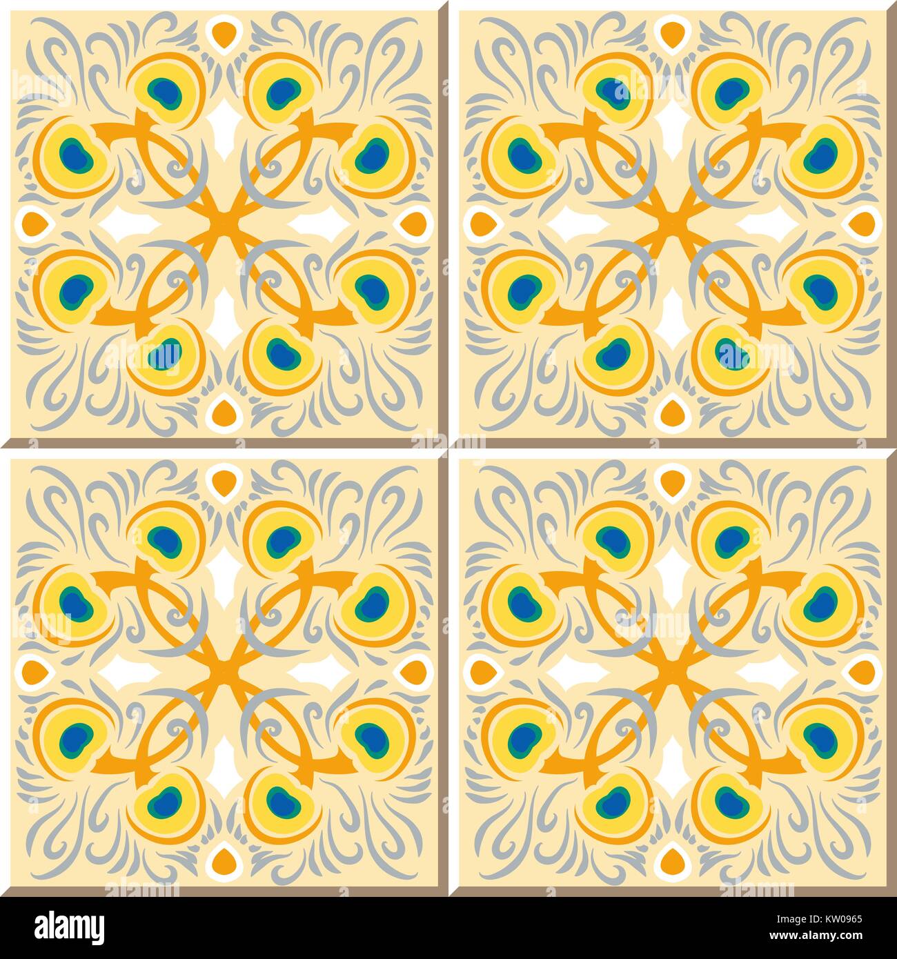 Ceramic peacock Stock Vector Images - Alamy