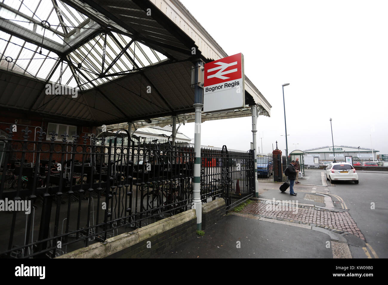 Bognor Regis Train Station, West Sussex, UK. Stock Photo