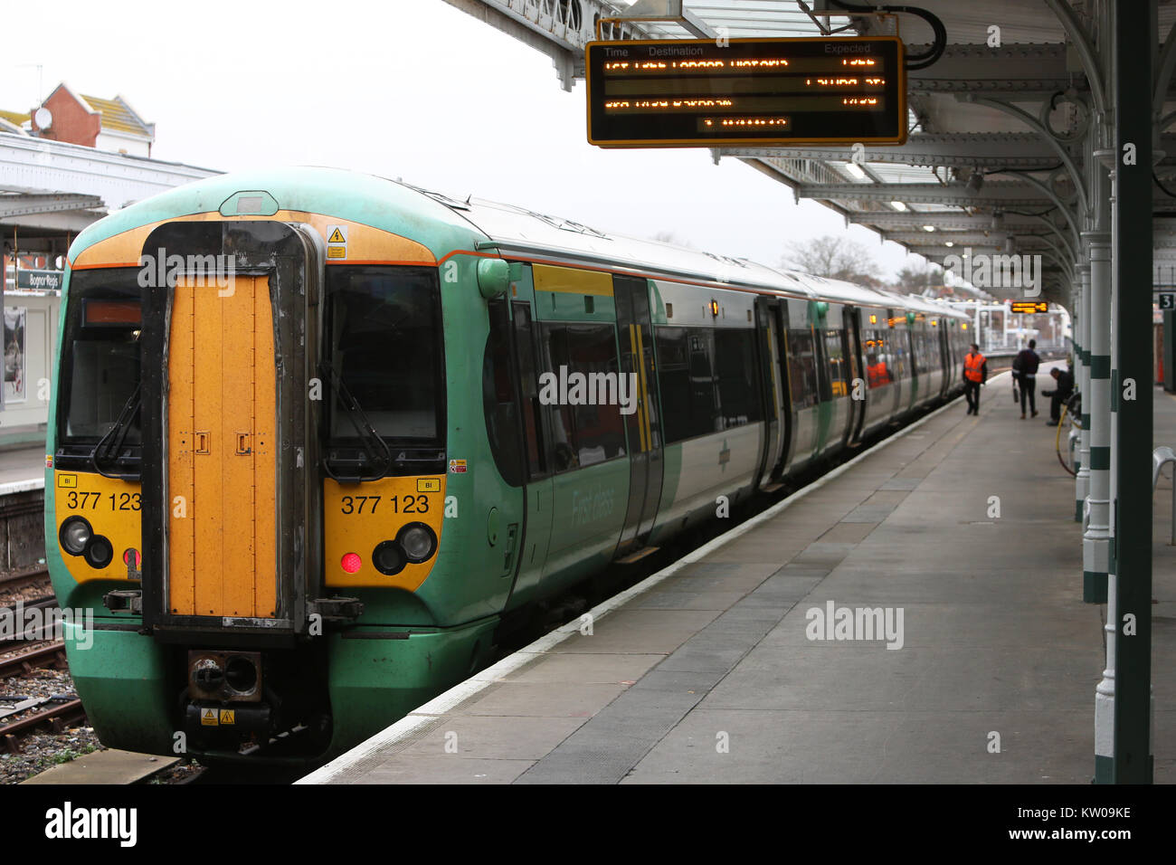 Bognor Regis Train Station, West Sussex, UK. Stock Photo