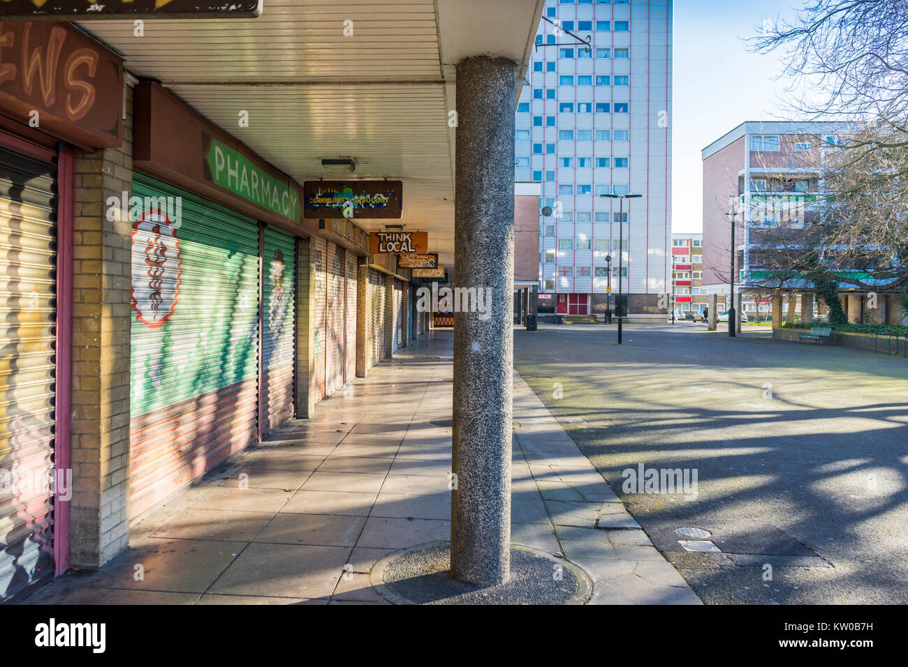 Council estate shops hires stock photography and images Alamy