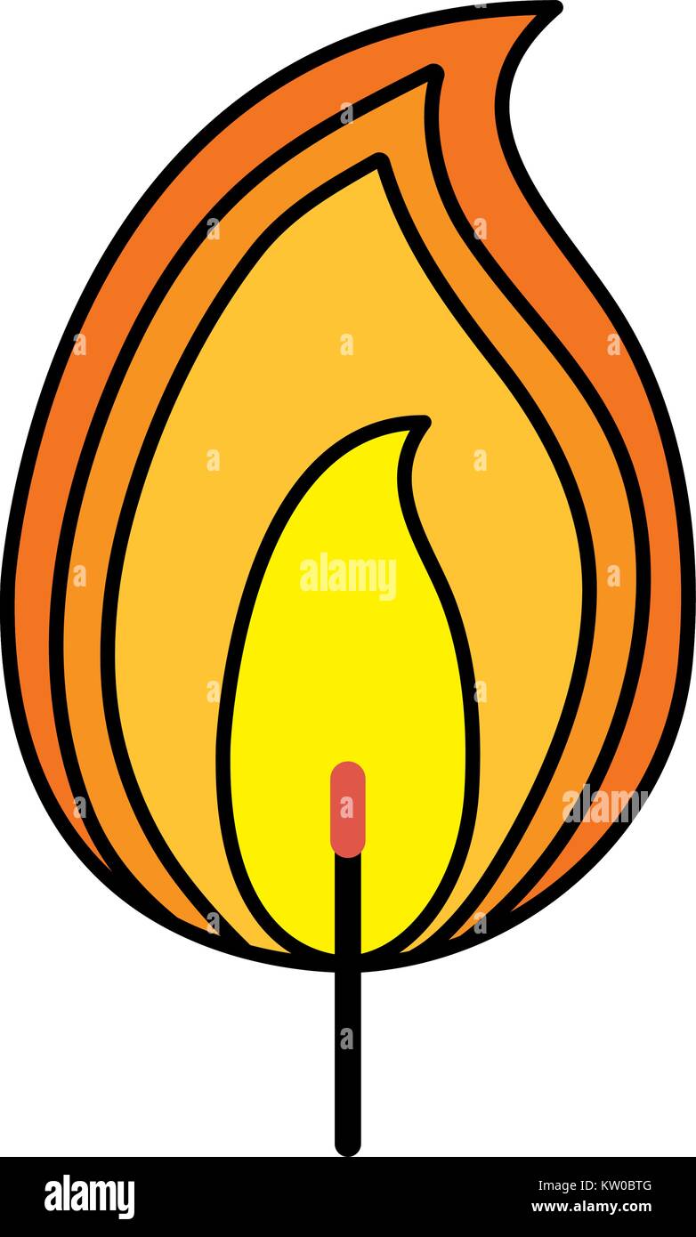 fire flame isolated icon Stock Vector Image & Art - Alamy