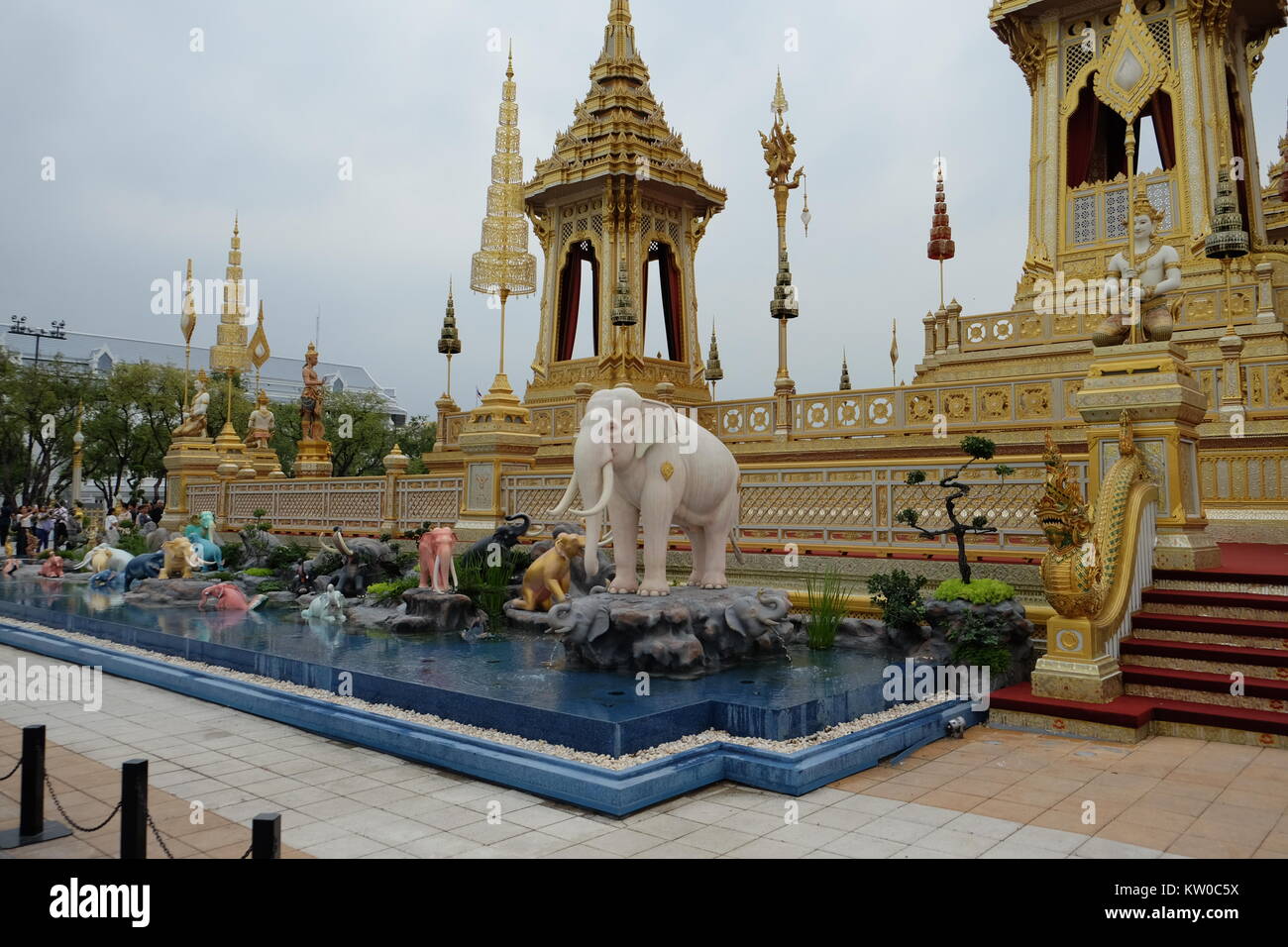 Thailand's King Rama IX Royal Crematorium Stock Photo