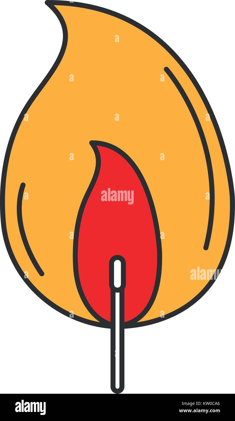 fire flame isolated icon Stock Vector Image & Art - Alamy